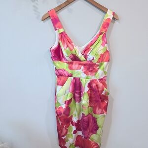 B Darlin Pink Empire Waist Sheath Dress for Weddings